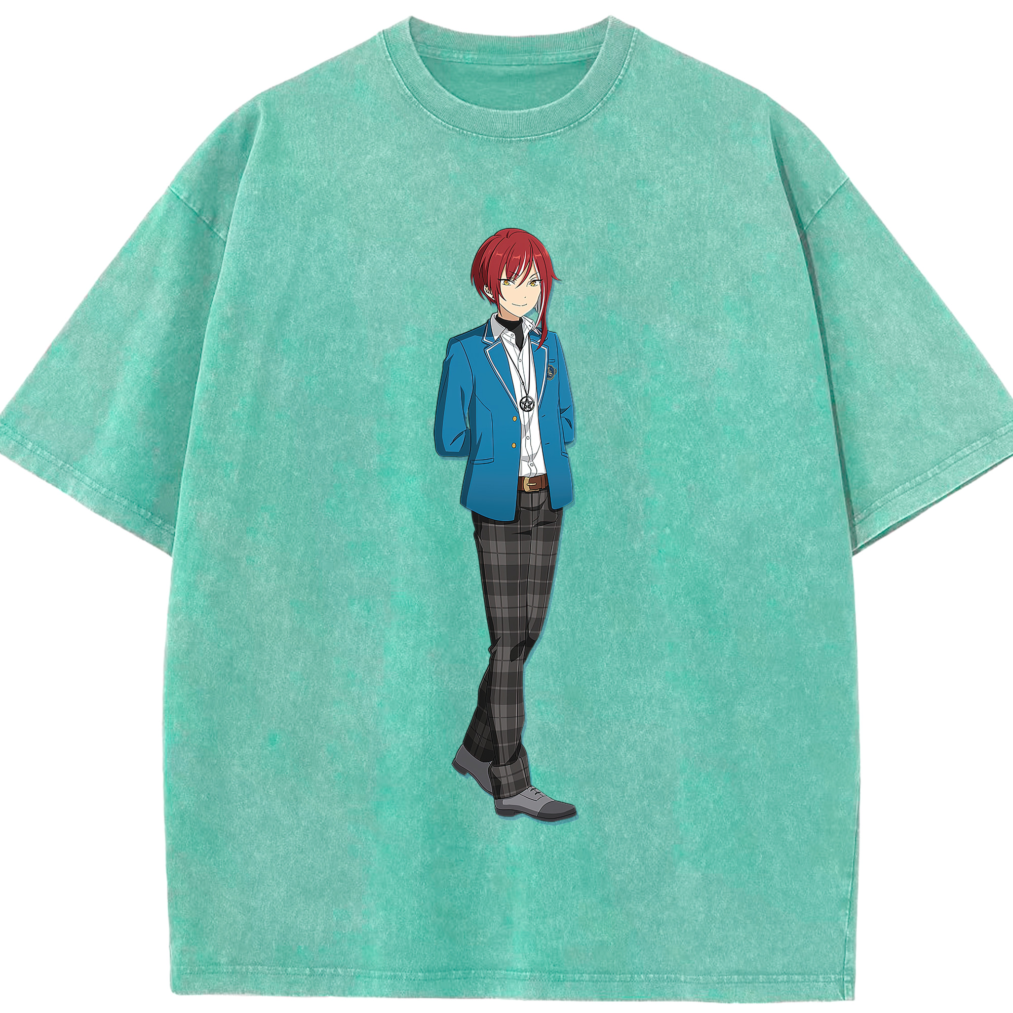 （画像用） あんさんぶるスターズ! Ensemble Stars 綿100% ヴィンテージ風 半袖Tシャツ（フロントプリント）